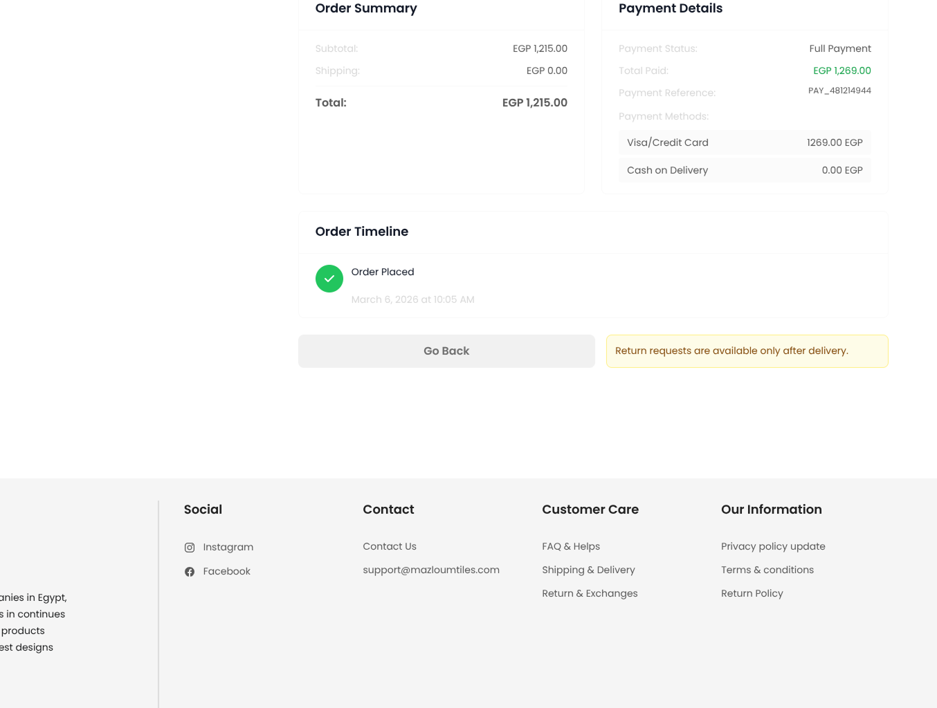 Another storefront page view.